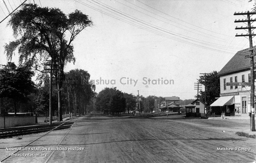 Postcard Waterville, Maine Railroad History