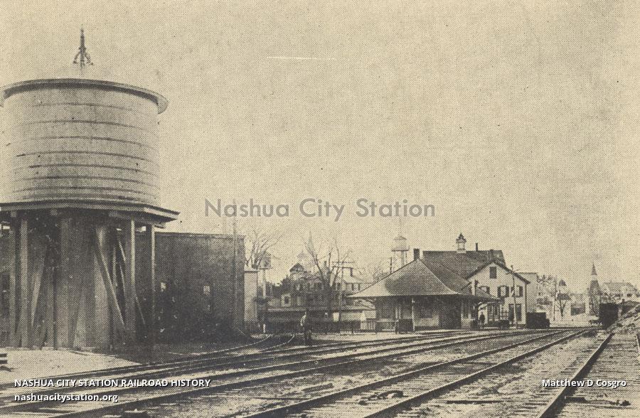 Postcard Railroad Station, Pascoag, Rhode Island Railroad History
