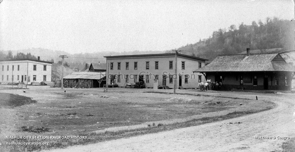 Postcard Williamstown Depot Railroad History