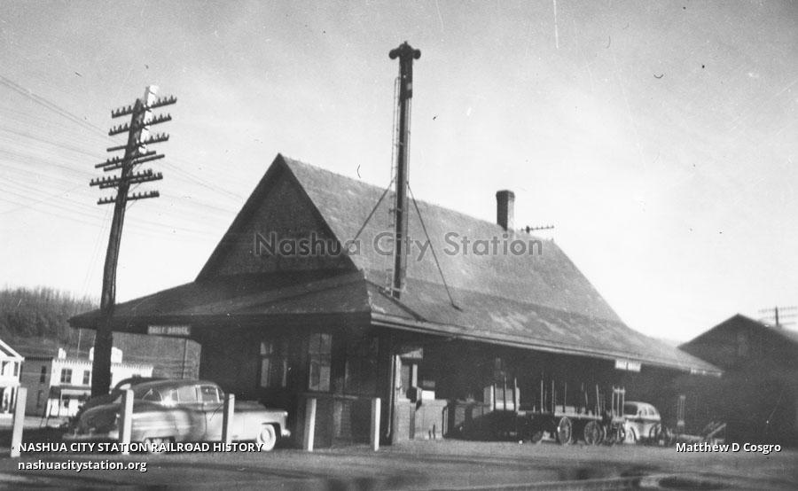 Postcard Railroad Station, Eagle Bridge, New York Railroad History