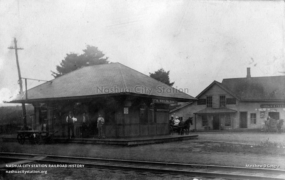 Postcard Railroad Station, West Willington, Connecticut Railroad History
