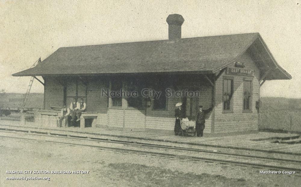 Postcard Station, East Granby, Connecticut Railroad History