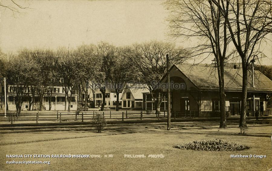 Postcard Charlestown, New Hampshire Railroad History