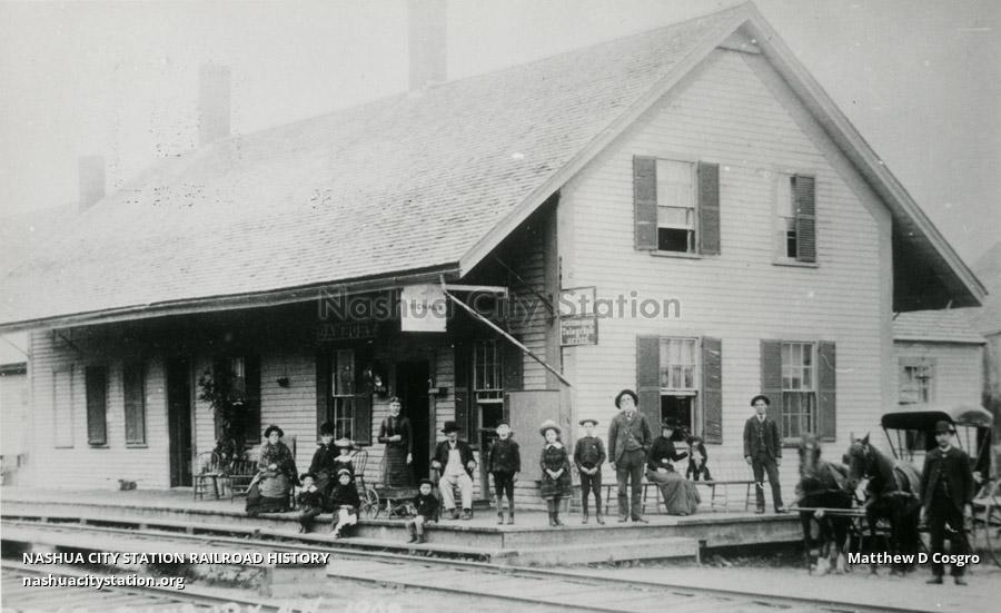 Postcard Danbury, New Hampshire Railroad History