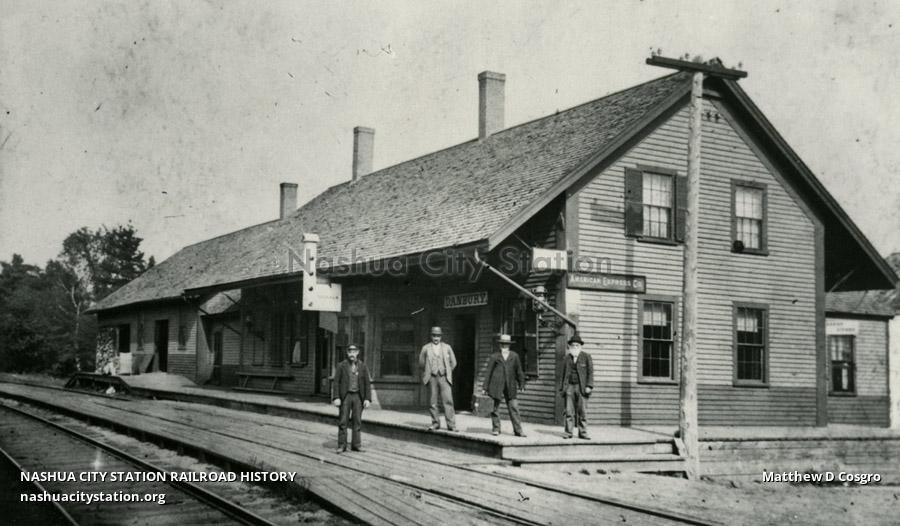 Postcard Danbury, New Hampshire Station Railroad History