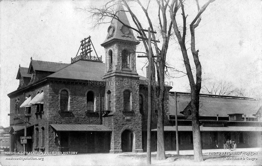 Postcard Railroad Station, Taunton, Massachusetts Railroad History