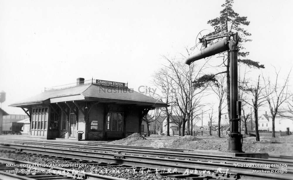 Postcard Cranston Station, New York, New Haven & Hartford Railroad