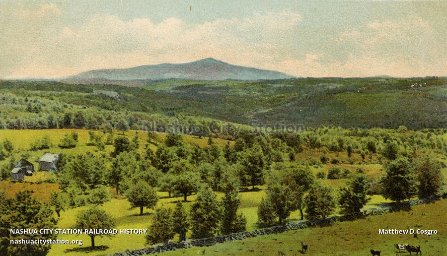 Postcard New England Views on Boston & Maine Railroad Mt. Monadnock