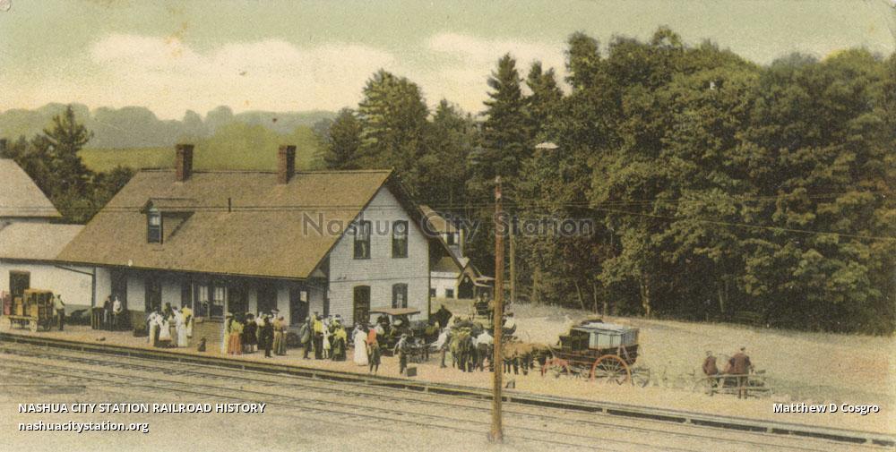 Postcard Depot, Bradford, New Hampshire Railroad History