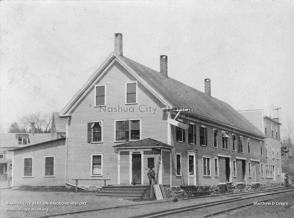 Postcard Railroad Station, Pike, New Hampshire Railroad History