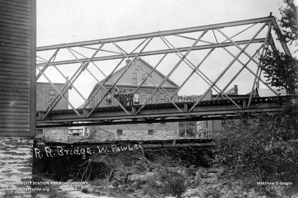 Postcard Railroad Bridge, West Pawlet, Vermont Railroad History