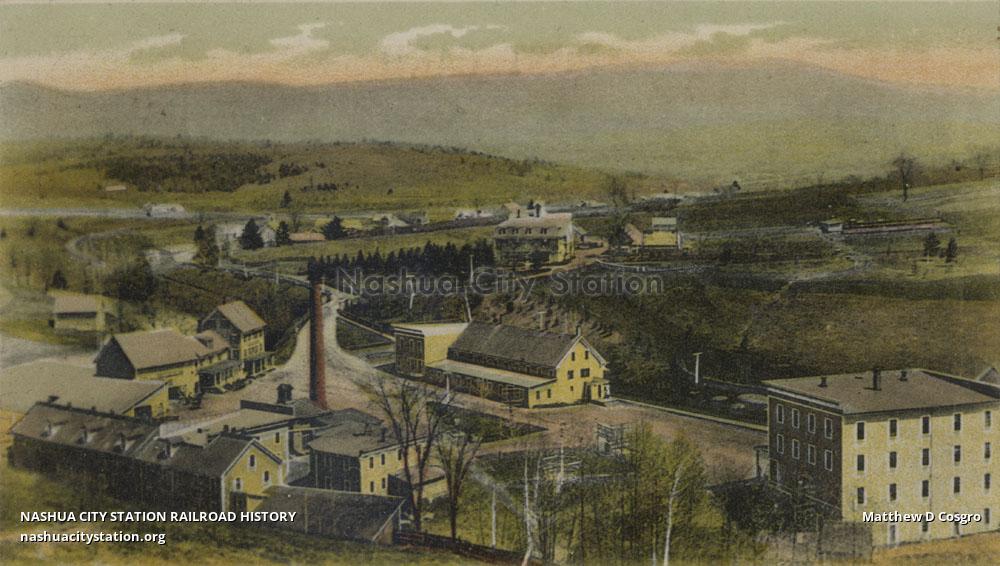 Postcard Birds Eye View of the Pike Manufacturing Company's Works, Pike, New Hampshire