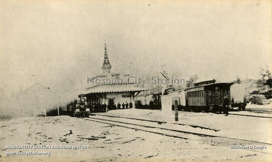 Postcard Sanbornville Station Railroad History