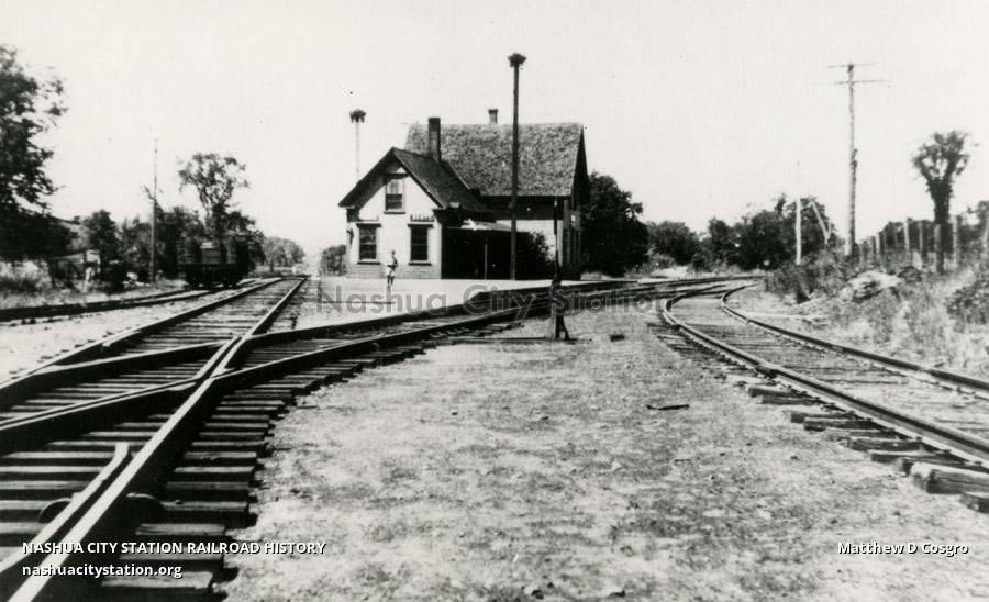 Postcard Scotts Depot, Dalton, New Hampshire Railroad History