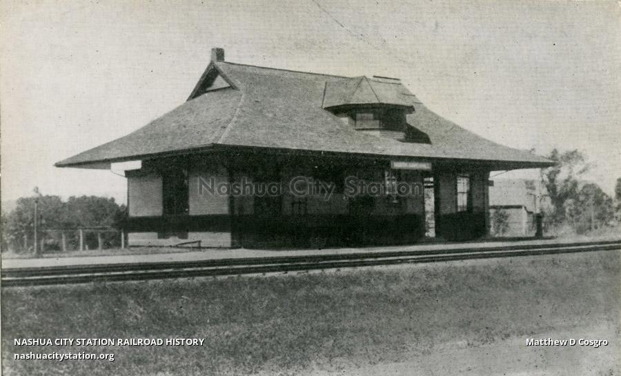 Postcard Blackmount Station, North Haverhill, N.H. Railroad History