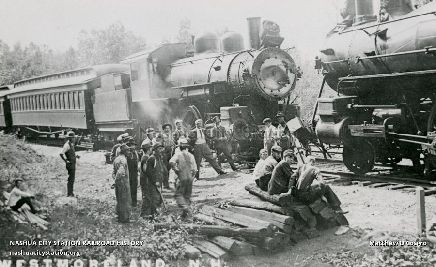 Postcard Westmoreland, New Hampshire Railroad History