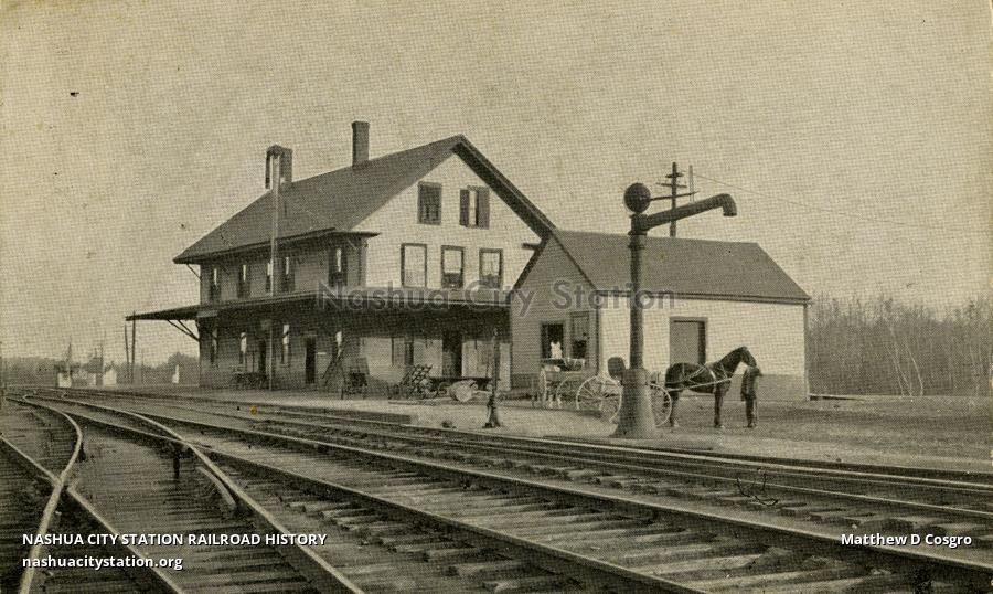 Postcard Boston & Maine Station, South Ashburnham, Massachusetts