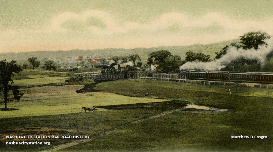 Postcard View near Suncook, New Hampshire Railroad History