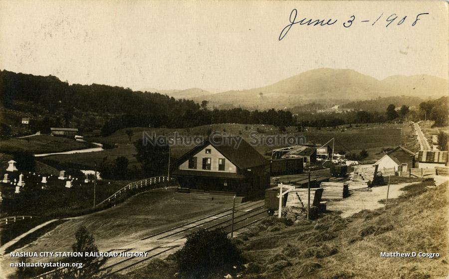 Postcard Plainfield station Railroad History