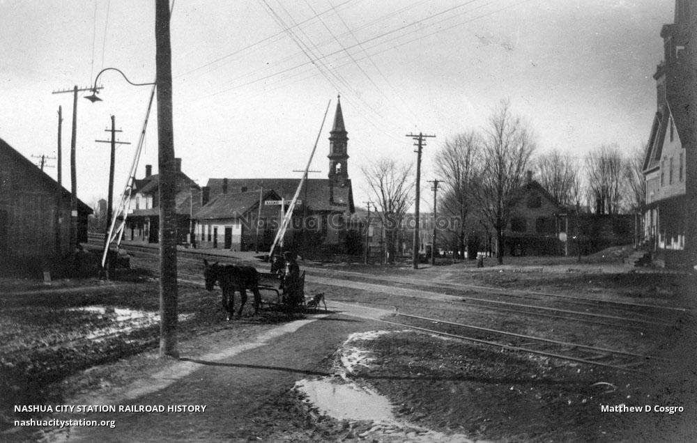 Postcard Grand Trunk Railway Mechanic Falls station Railroad History