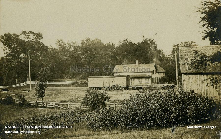 Postcard Boxford station Railroad History
