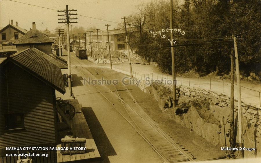 Postcard Proctor, Vermont Railroad History