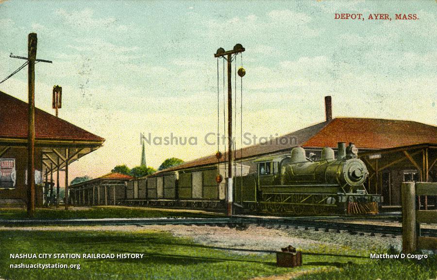 Postcard Depot, Ayer, Massachusetts Railroad History