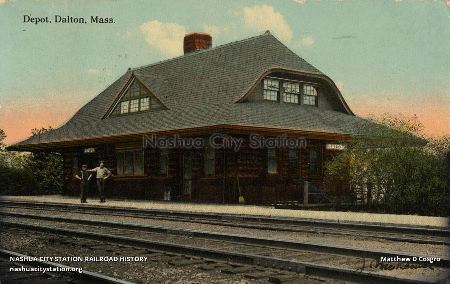 Postcard Depot, Dalton, Massachusetts Railroad History