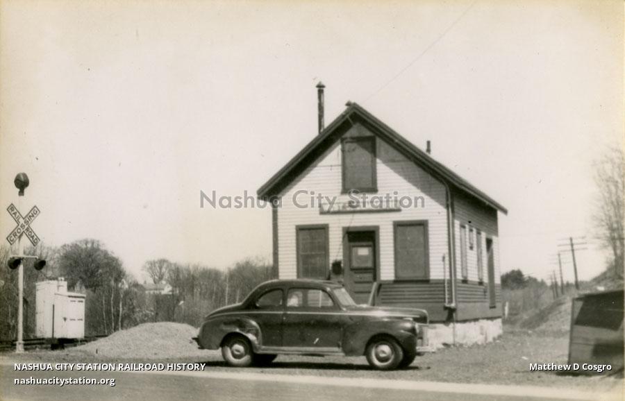 Postcard West Chelmsford, Massachusetts Station Railroad History