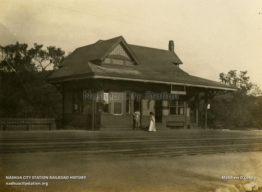 Postcard Stony Brook Station Railroad History