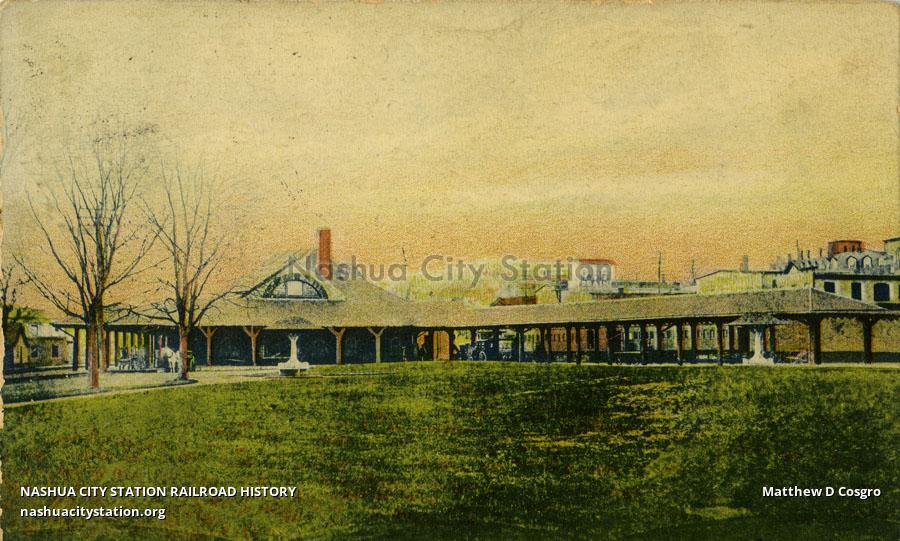 Postcard Railroad Station, Palmer, Massachusetts Railroad History