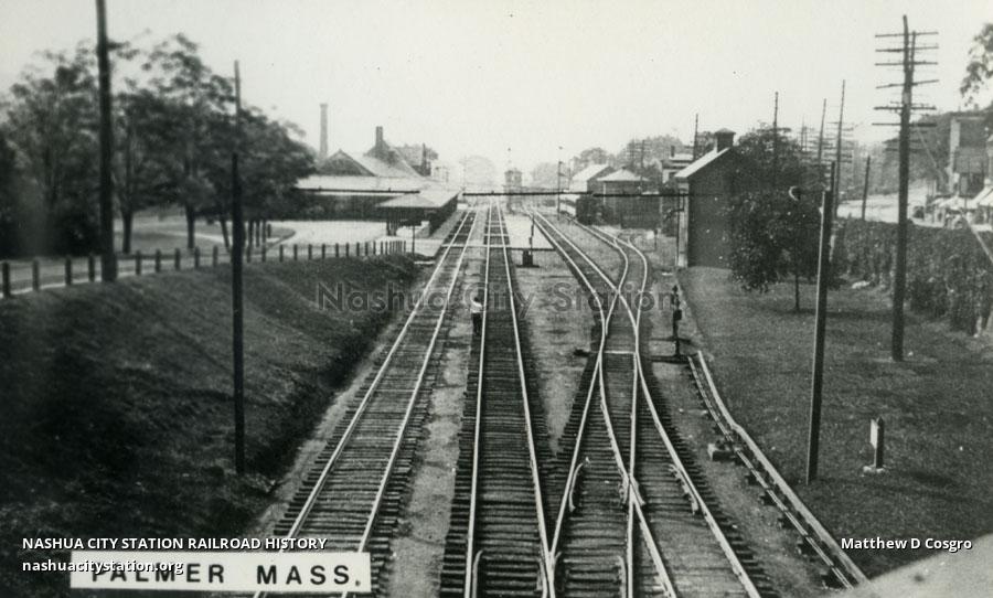 Postcard Palmer, Massachusetts Railroad History