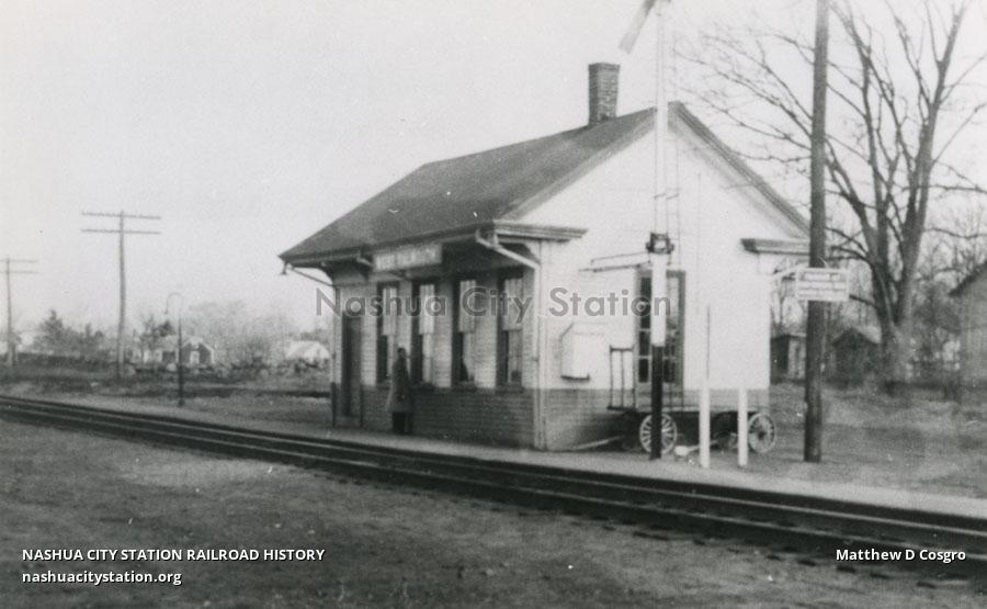 Postcard West Falmouth, Massachusetts. Railroad Station Railroad History