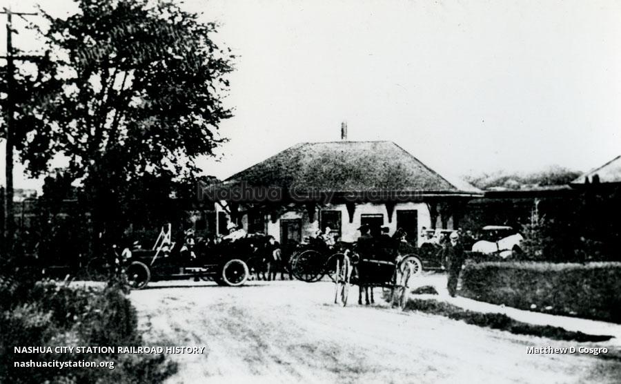 Postcard Egypt station, Scituate, Massachusetts Railroad History