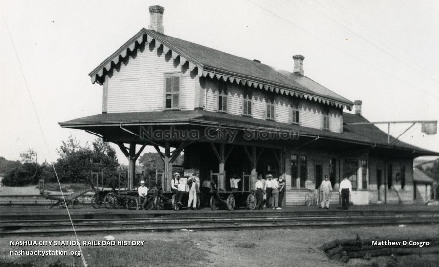 Postcard Tremont, Massachusetts Station Railroad History
