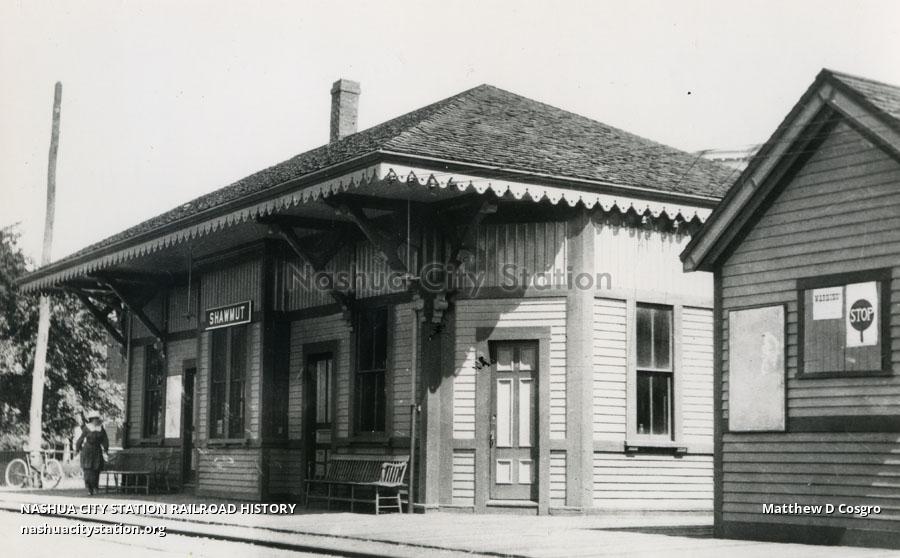 Postcard New Haven Railroad, Shawmut station, Boston, Massachusetts