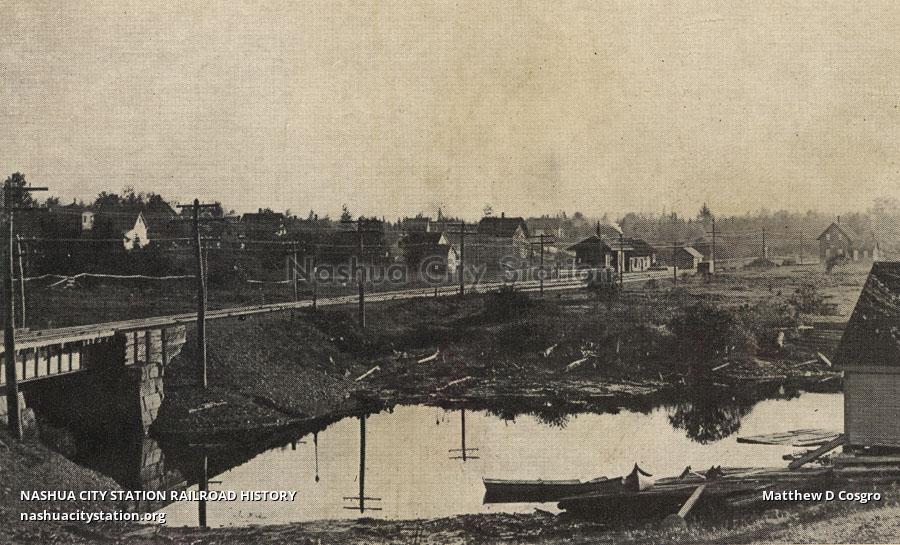 Postcard Lambert Lake station Railroad History