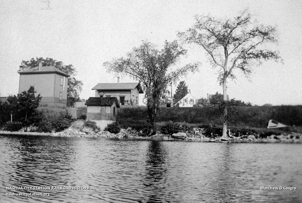 Postcard North Belgrade Belgrade, Maine Railroad History