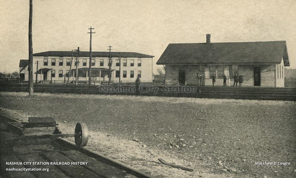 Postcard Railway Station. Poquonnock Bridge, Connecticut Railroad