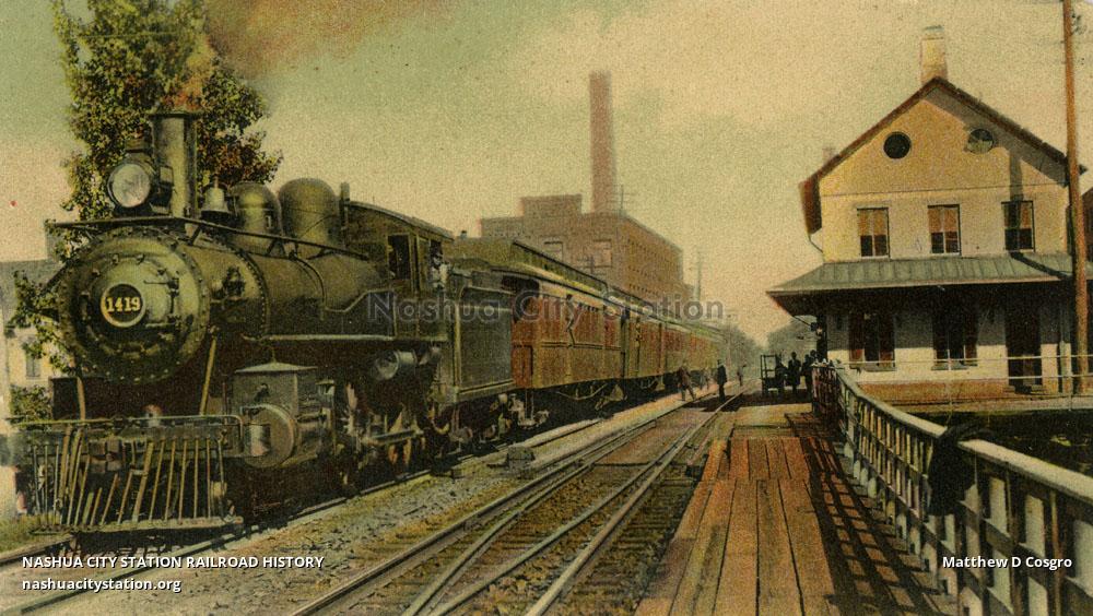 Postcard Railroad Station, Thompsonville, Connecticut Railroad History