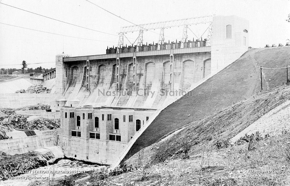 Postcard Fifteen Mile Falls Power Plant, Vermont Railroad
