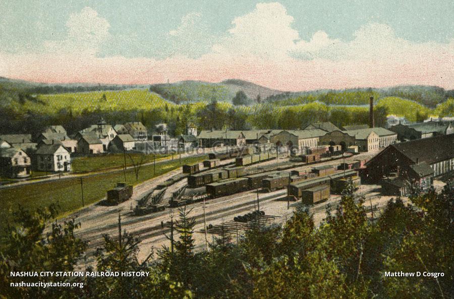 Postcard Lyndonville, Vermont, Boston & Maine Railroad Shops