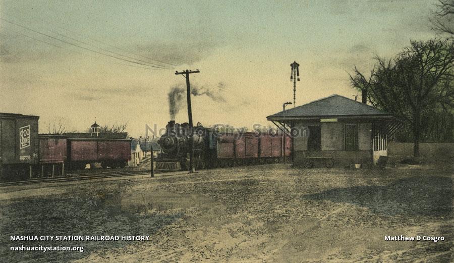 Postcard Railway Station, Pepperell, Massachusetts Railroad History