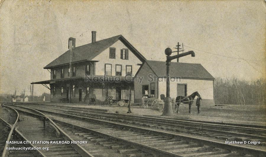 Postcard Boston & Maine Station, South Ashburnham, Massachusetts