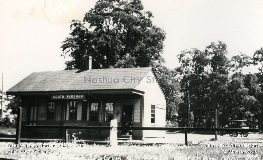 Postcard Railroad Station, South Wareham, Massachusetts Railroad History