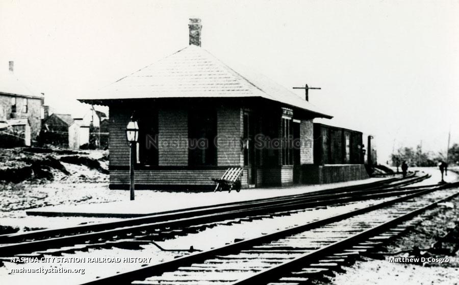 Postcard Squawberry Depot, East Taunton, Massachusetts Railroad History