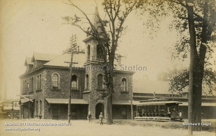 Postcard Railroad Station, Taunton, Massachusetts Railroad History