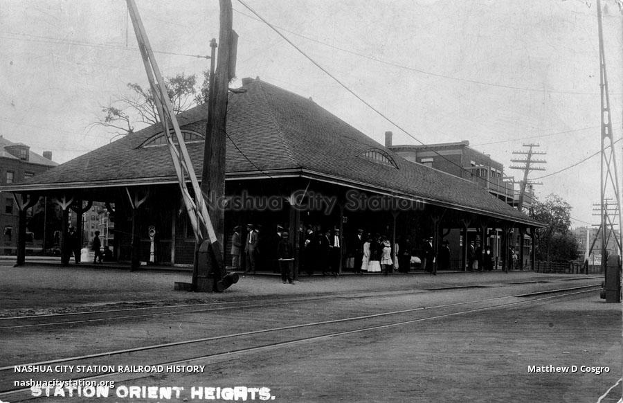 Postcard Station, Orient Heights Railroad History