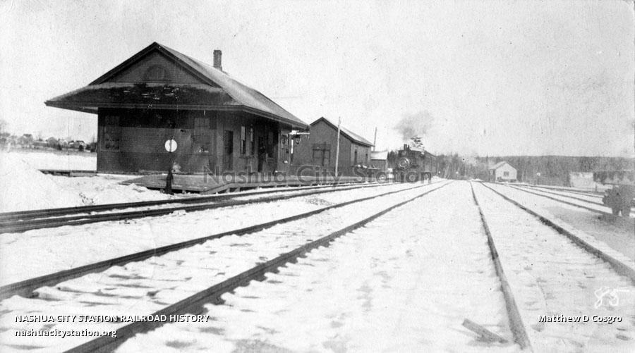 Postcard Railroad Station, Searsport, Maine Railroad History