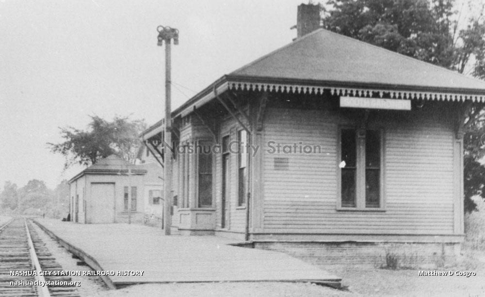 Postcard Railroad Station, South Gardiner, Maine Railroad History